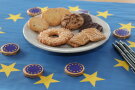 Europäische Tischdekoration
