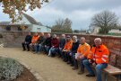 Gruppenbild bei der Bauabnahme.