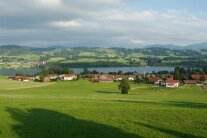 Blick auf den Rottachsee im Oberallgäu