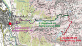 Karte mit dem Wegverlauf und seinen drei Bauabschnitten von Oberstdorf zum Nebelhorn und weiter zur Seealpe.